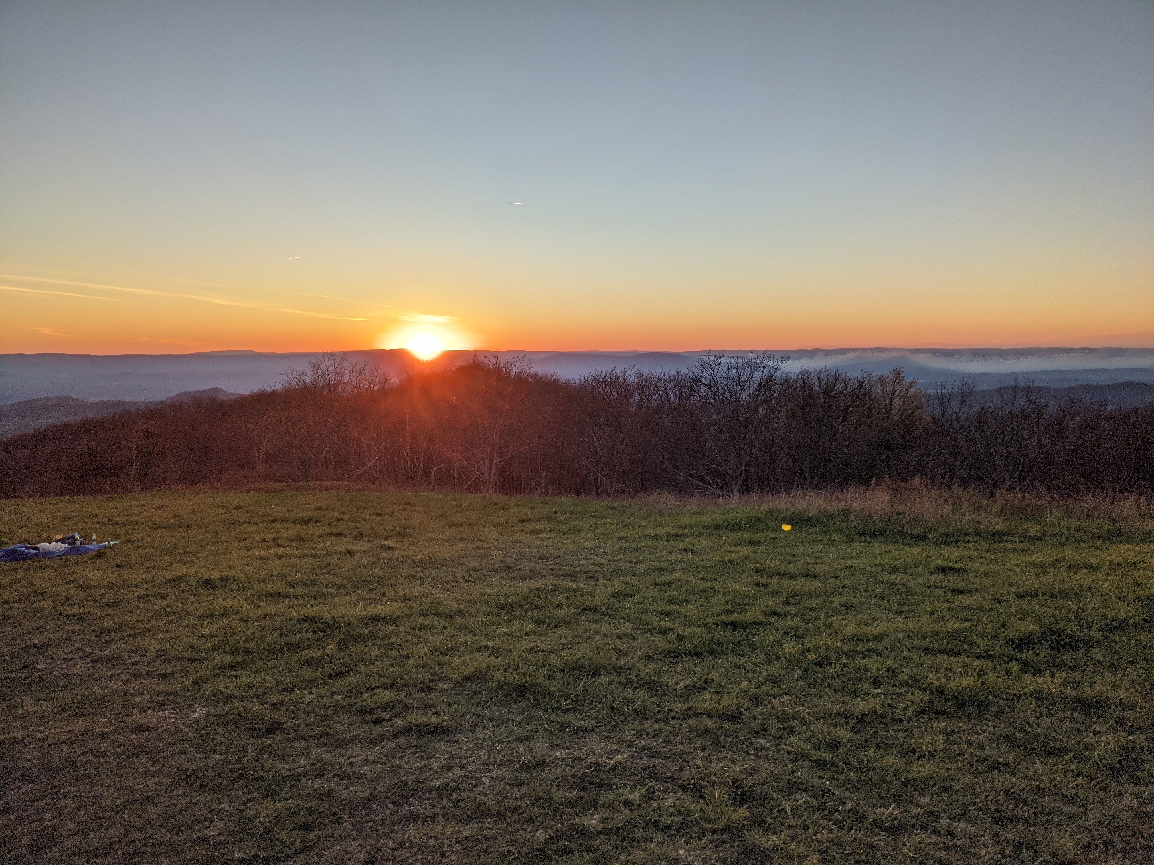 View from a fire tower in northern Shenandoah County during a hike.